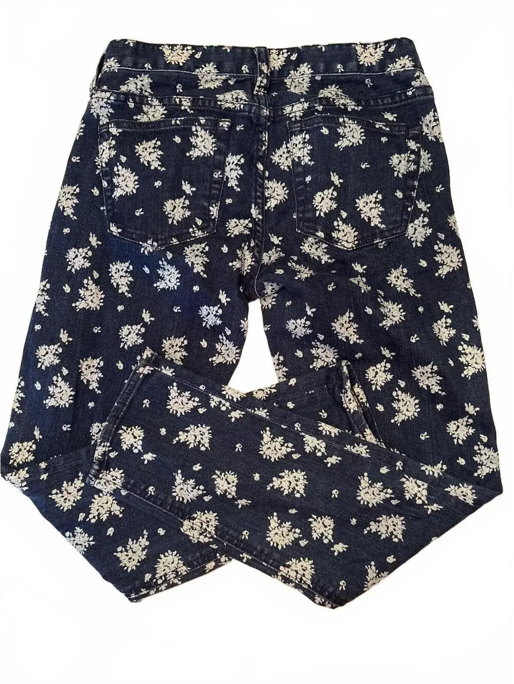 J. Crew Floral Cropped Matchstick Jeans 25